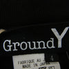 Yohji Yamamoto ヨウジヤマモト GroundY グラウンドワイ GI-T40-050-2 30 COTTON T-CLOTH HIGH NECK LONG SLEEVE CUT SEW コットン天竺 モックネック 長袖カットソー ブラック系 4【新古品】【未使用】【中古】