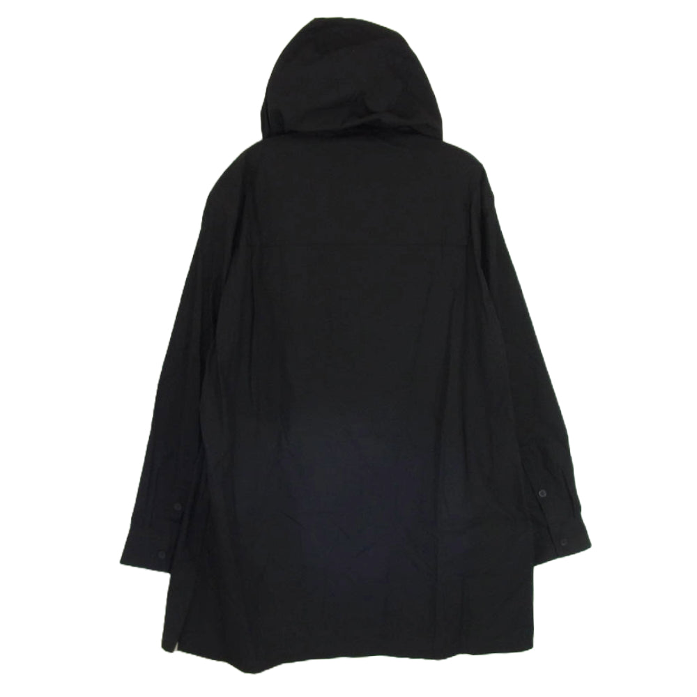 Yohji Yamamoto ヨウジヤマモト GroundY グラウンドワイ 24SS GS-B03-001-2 COTTON BROAD DUFFLE HOODED SHIRT コットン ブロード ダッフルフード シャツ ブラック系 03【新古品】【未使用】【中古】