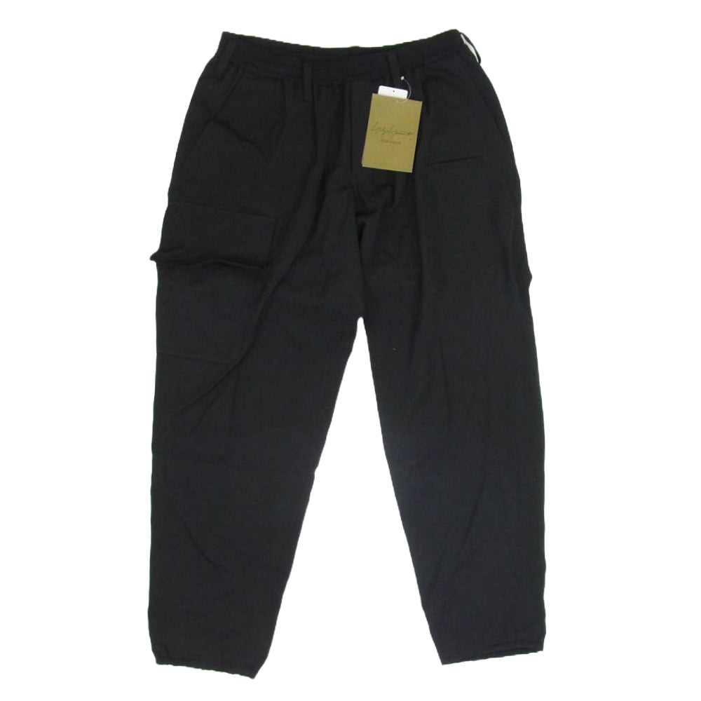 Yohji Yamamoto POUR HOMME ヨウジヤマモトプールオム HS-P02-140-1-03 REGULATION GABARDINE Z-RIB FLAP P PANTS ギャバジンリブ フラップ パンツ ブラック系 3【新古品】【未使用】【中古】