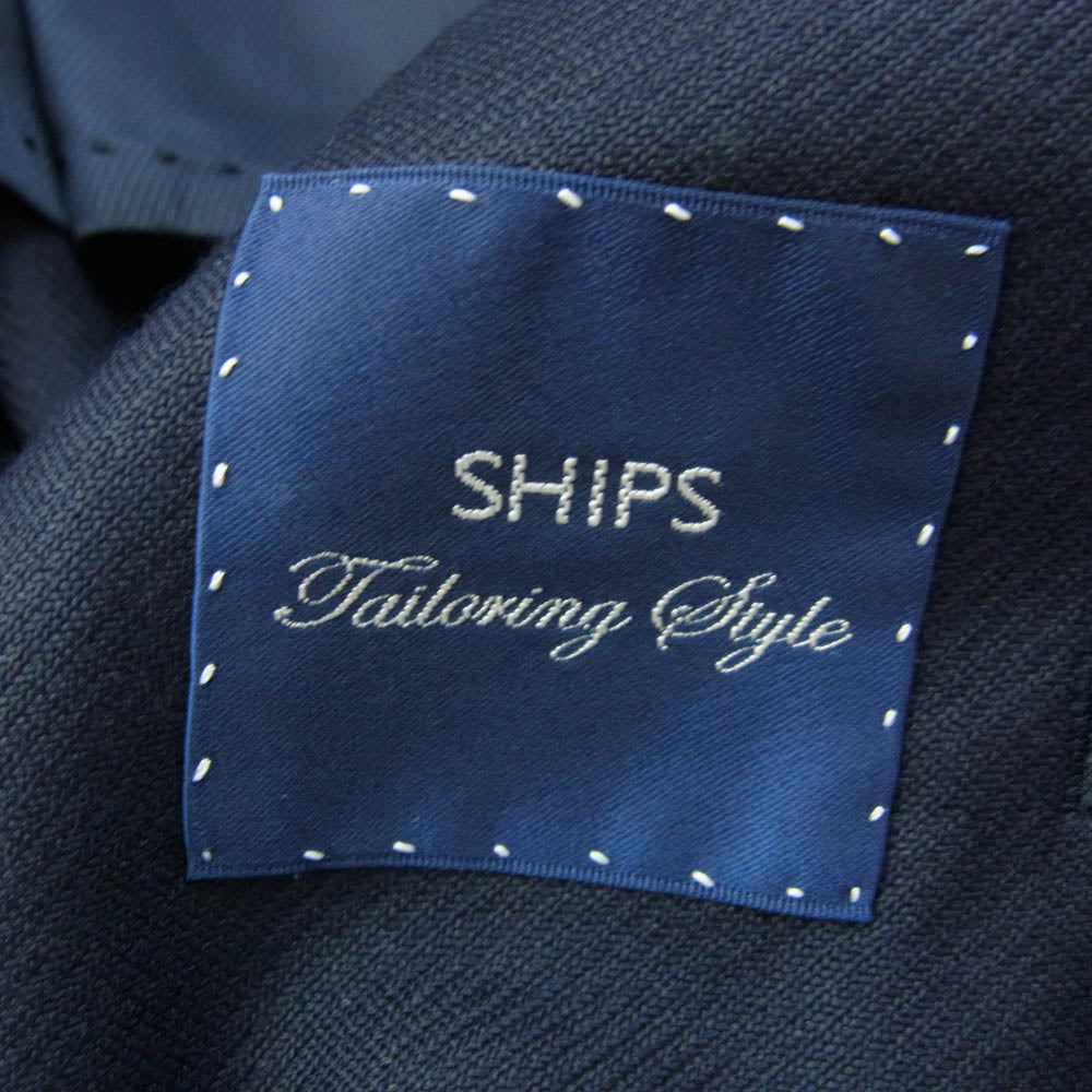 SHIPS シップス シルク混 3Bテーラード ジャケット ダークネイビー系【中古】
