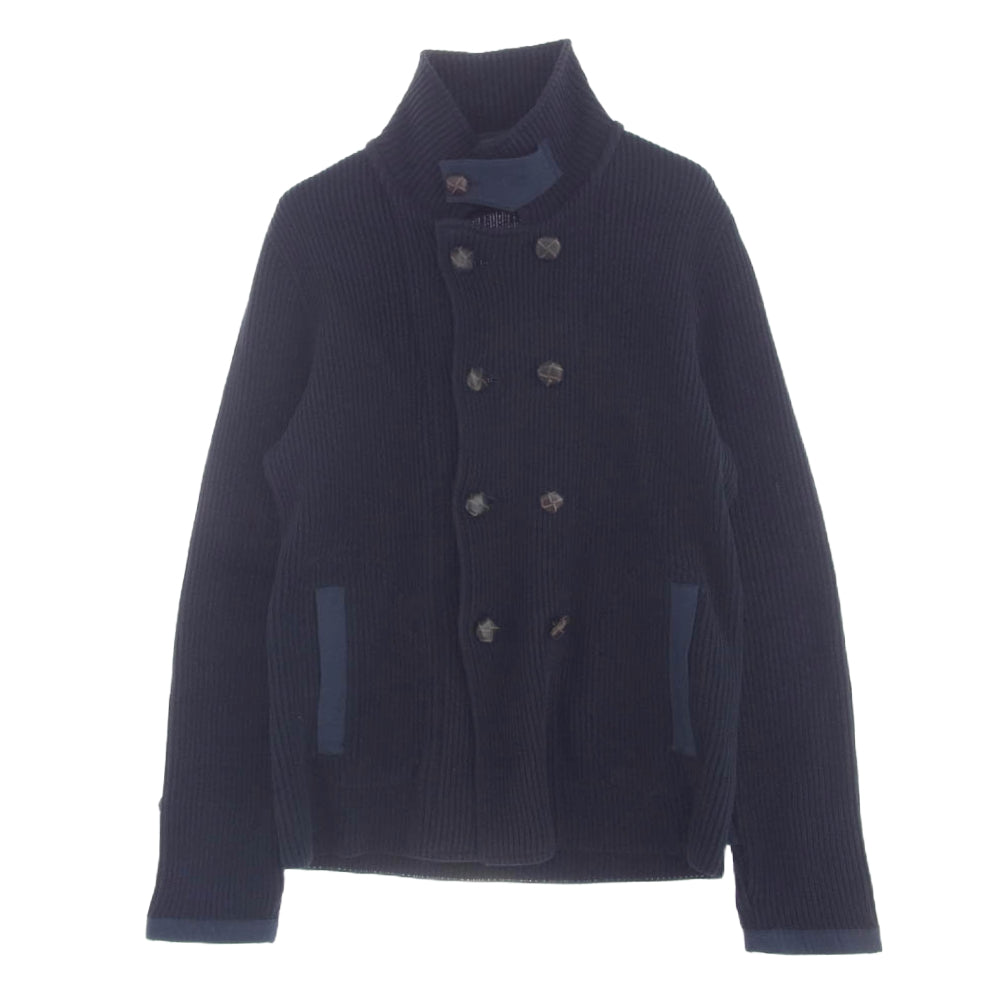 ROBERTO COLLINA ロベルトコリーナ SHIPS 別注 ハイネック ニットジャケット ネイビー系【中古】