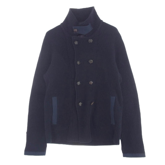 ROBERTO COLLINA ロベルトコリーナ SHIPS 別注 ハイネック ニットジャケット ネイビー系【中古】
