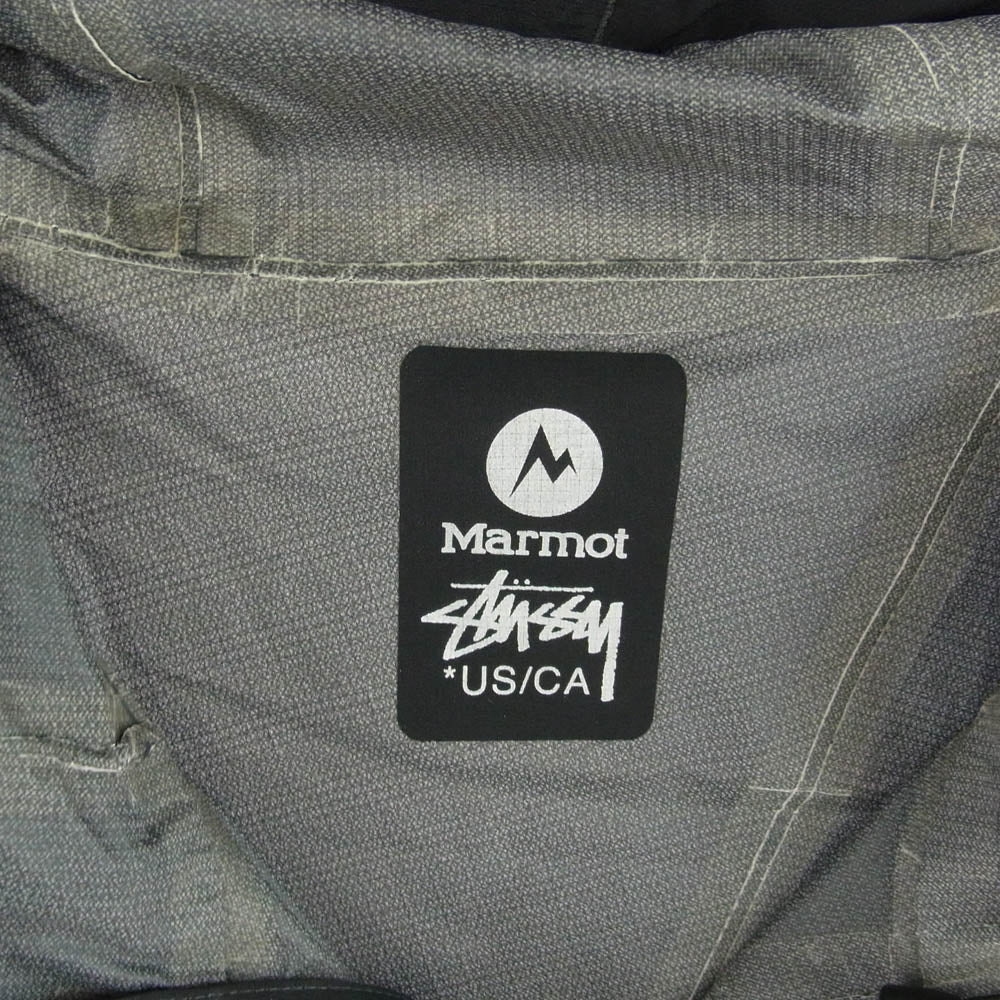 STUSSY ステューシー M0JF1001ST × Marmot Storm Light Jacket マウンテンパーカー ナイロン ジャケット ブラック系 XL【中古】