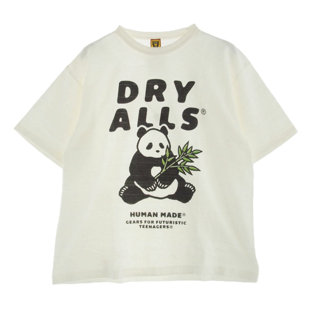 HUMAN MADE ヒューマンメイド HM17TE003WH5 アニマル プリント クルーネック 半袖 Tシャツ パンダ ホワイト系 2XL【新古品】【未使用】【中古】
