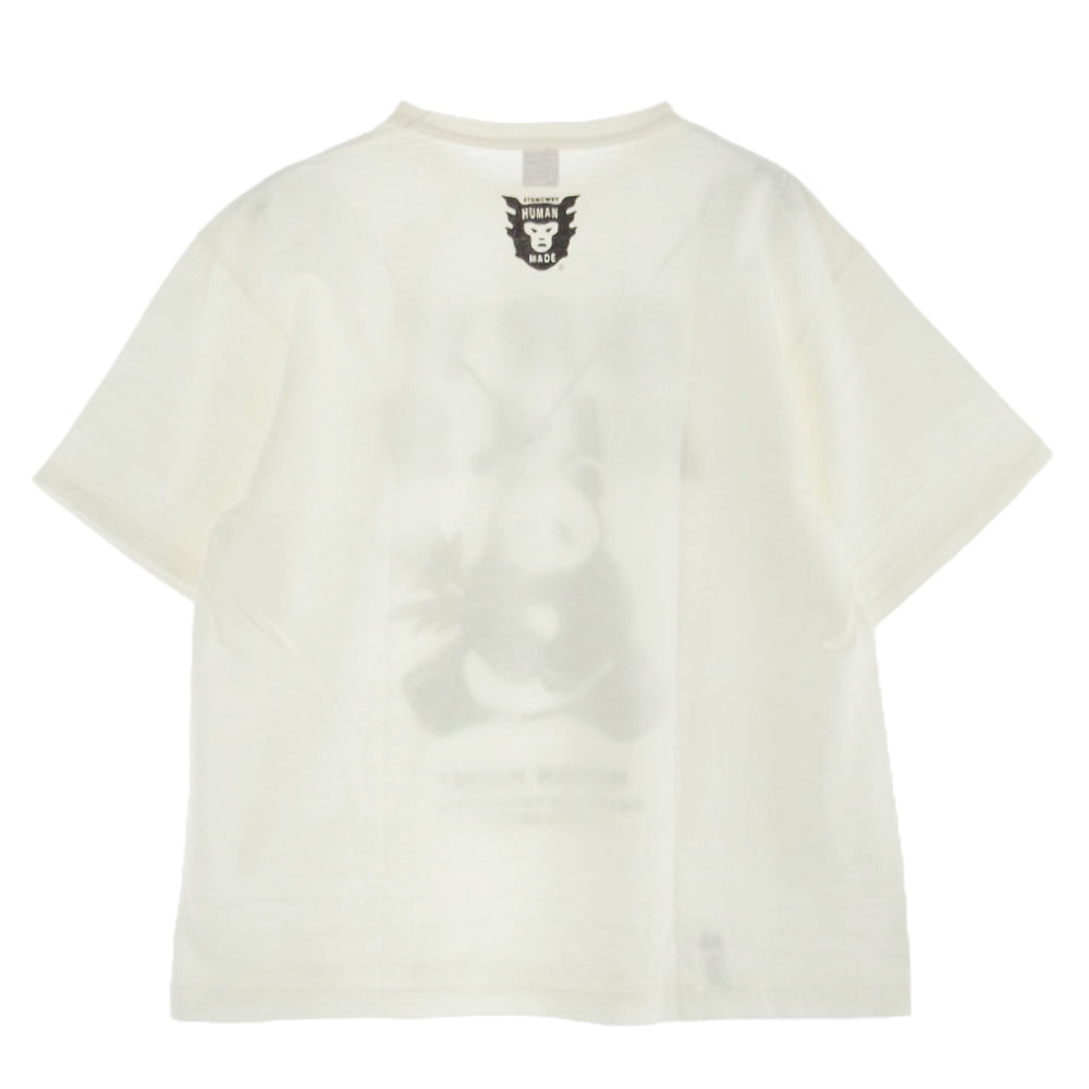 HUMAN MADE ヒューマンメイド HM17TE003WH5 アニマル プリント クルーネック 半袖 Tシャツ パンダ ホワイト系 2XL【新古品】【未使用】【中古】