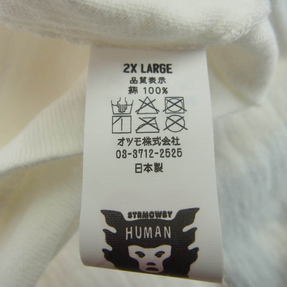 HUMAN MADE ヒューマンメイド HM17TE003WH5 アニマル プリント クルーネック 半袖 Tシャツ パンダ ホワイト系 2XL【新古品】【未使用】【中古】