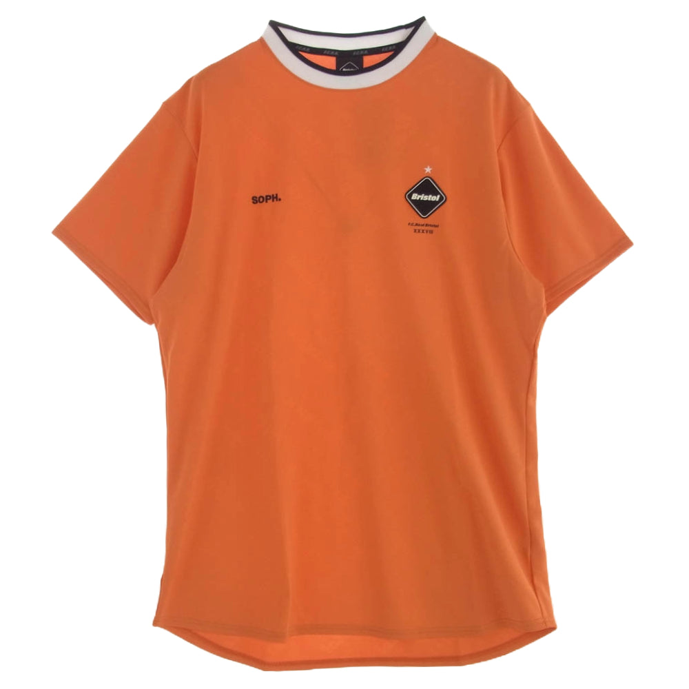 F.C.R.B. エフシーアールビー FCRB-178013 TRAINING TOP S/S トレーニング トップ 半袖 Ｔシャツ オレンジ系 XL【新古品】【未使用】【中古】