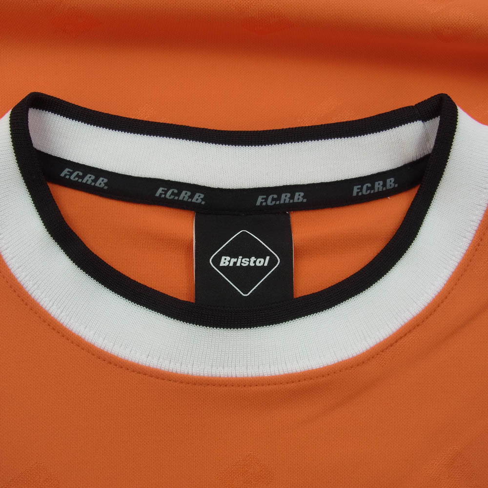 F.C.R.B. エフシーアールビー FCRB-178013 TRAINING TOP S/S トレーニング トップ 半袖 Ｔシャツ オレンジ系 XL【新古品】【未使用】【中古】