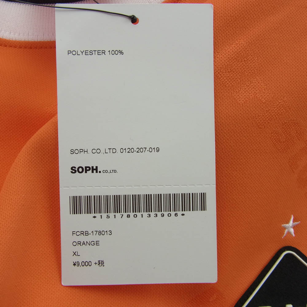 F.C.R.B. エフシーアールビー FCRB-178013 TRAINING TOP S/S トレーニング トップ 半袖 Ｔシャツ オレンジ系 XL【新古品】【未使用】【中古】