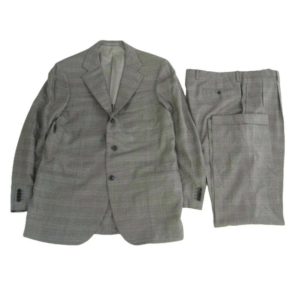 UNITED ARROWS ユナイテッドアローズ SOVEREIGN ソブリン チェック柄 セットアップ スーツ ジャケット パンツ グレー系 54【中古】