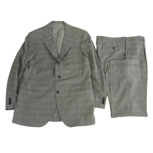 UNITED ARROWS ユナイテッドアローズ SOVEREIGN ソブリン チェック柄 セットアップ スーツ ジャケット パンツ グレー系 54【中古】