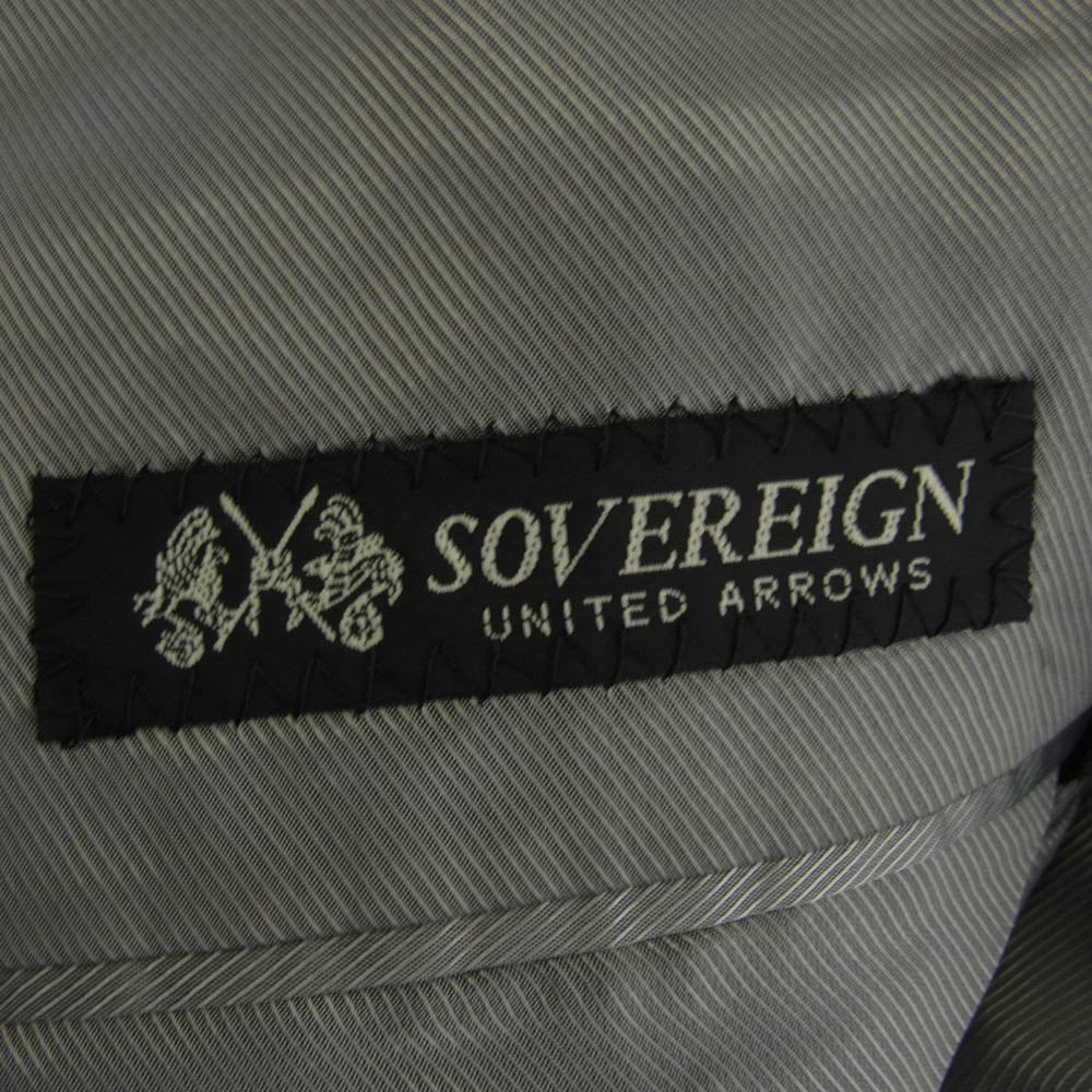 UNITED ARROWS ユナイテッドアローズ SOVEREIGN ソブリン チェック柄 セットアップ スーツ ジャケット パンツ グレー系 54【中古】