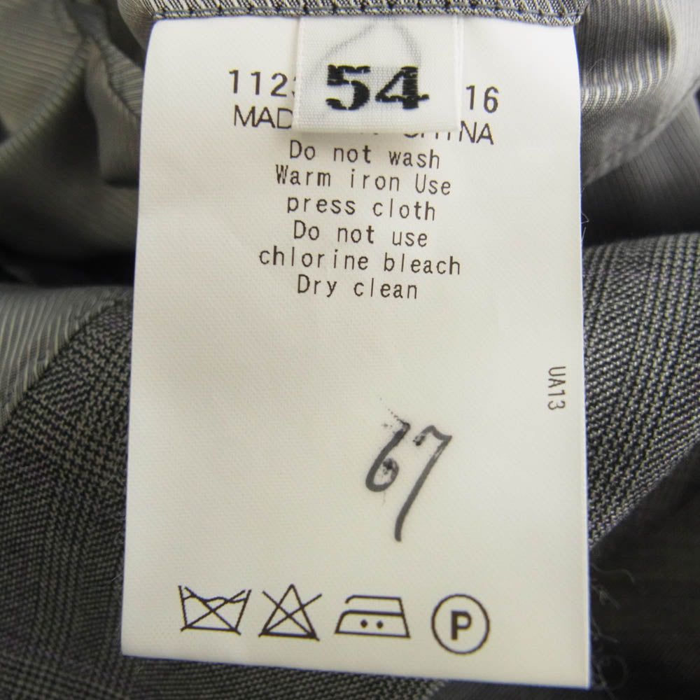 UNITED ARROWS ユナイテッドアローズ SOVEREIGN ソブリン チェック柄 セットアップ スーツ ジャケット パンツ グレー系 54【中古】