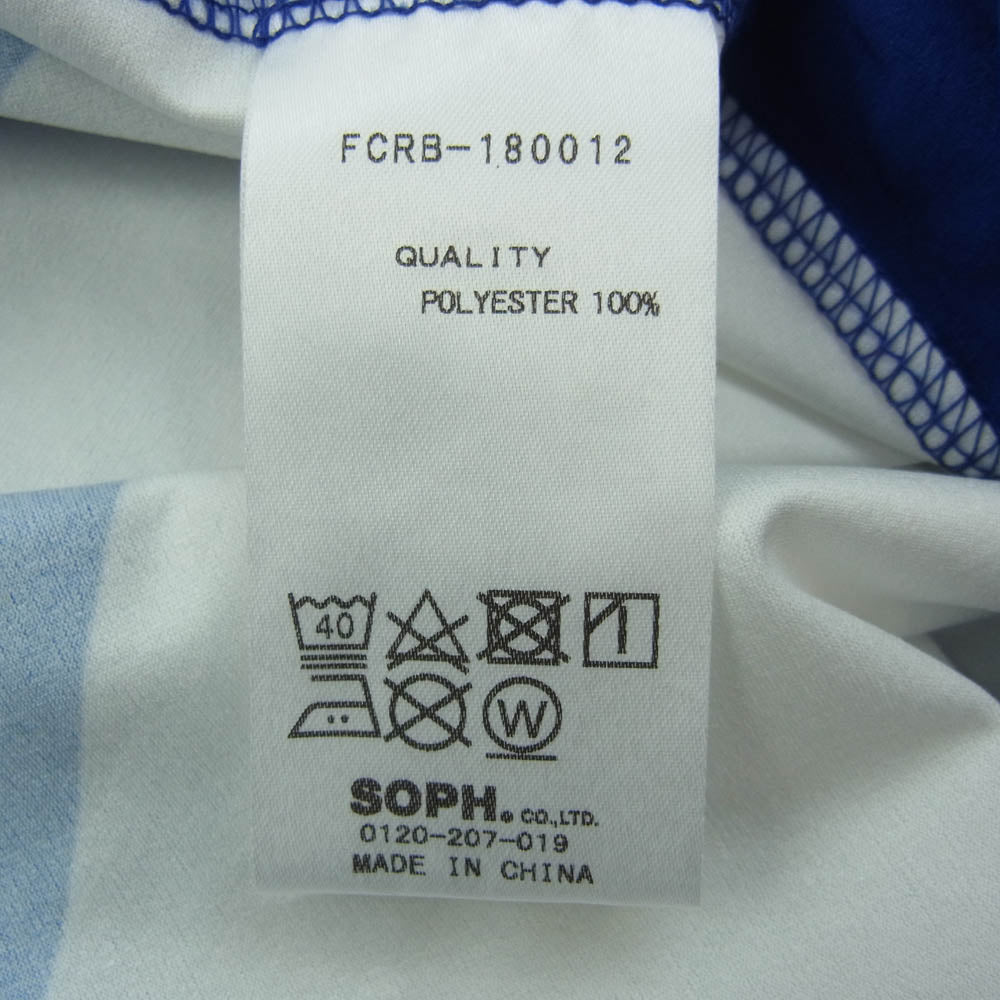 F.C.R.B. エフシーアールビー FCRB-180012 BIG STAR TRAINING TOP L/S トレーニング トップ ロングスリーブ シャツ 長袖 ブルー系 XL【新古品】【未使用】【中古】