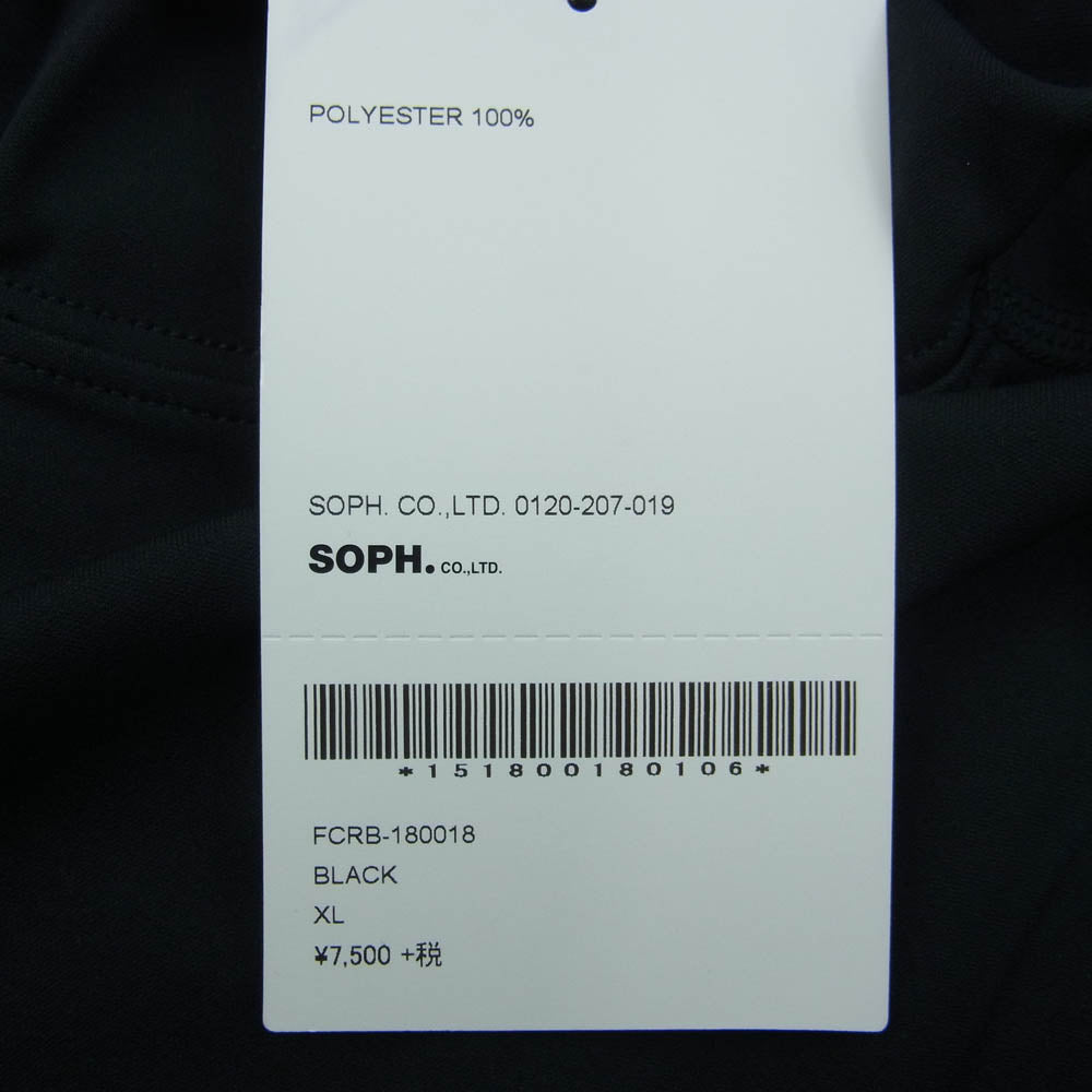 F.C.R.B. エフシーアールビー FCRB-180018 UNDER LAYER TOP アンダー レイヤー ロングスリーブ カットソー 長袖 ブラック系 XL【新古品】【未使用】【中古】