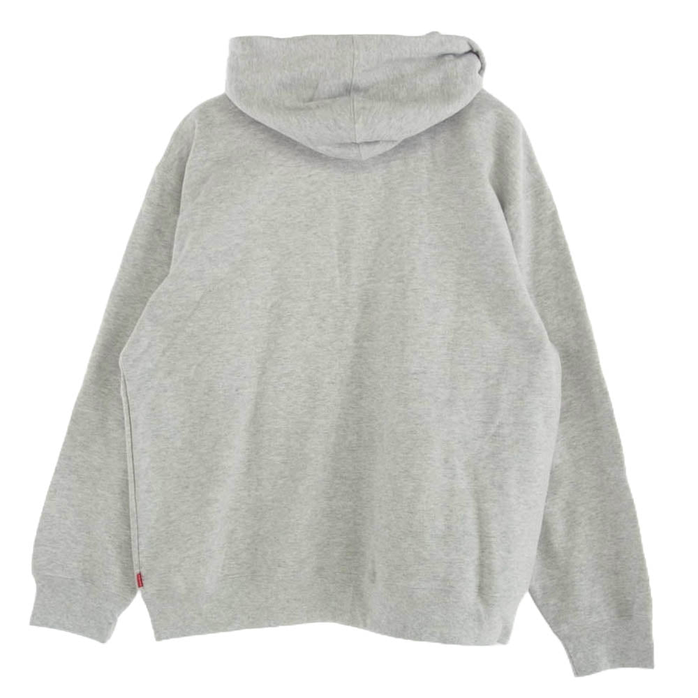 Supreme シュプリーム 16SS Small Box Logo Zip Up Hooded Sweatshirt スモール ボックス ロゴ ジップ アップ フーディッド スウェットシャツ パーカー グレー系 XL【極上美品】【中古】