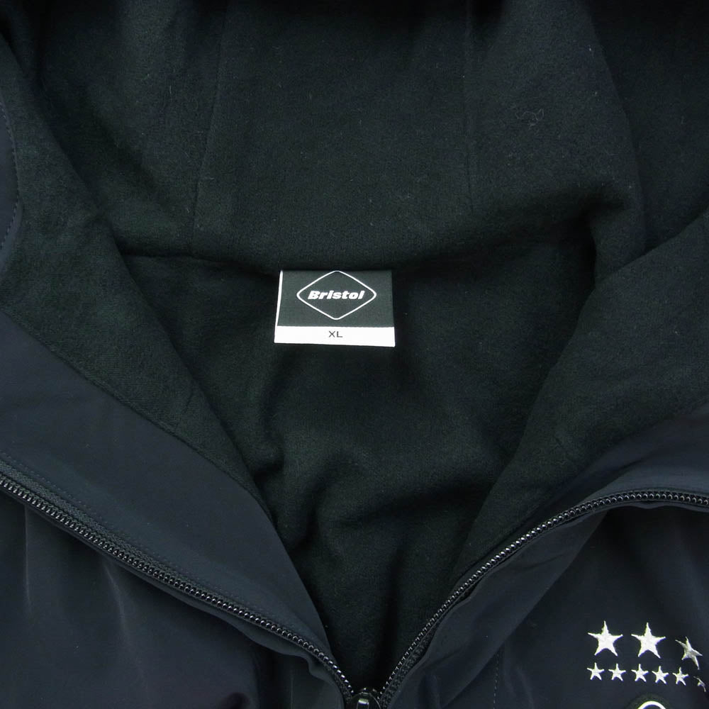 F.C.R.B. エフシーアールビー FCRB-167033 LYCRA BIG LOGO ZIP UP BLOUSON ビッグロゴ ナイロン ジャケット ブラック系 XL【新古品】【未使用】【中古】