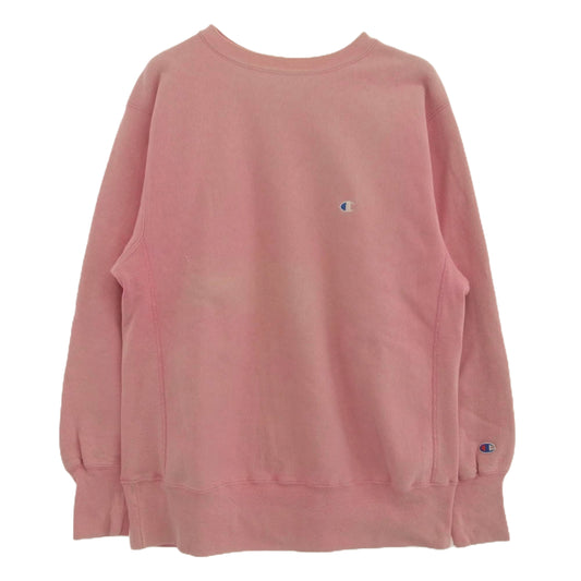 Champion チャンピオン ヴィンテージ 90s 刺繍タグ USA製 リバースウィーブ ピンク系 XL【中古】