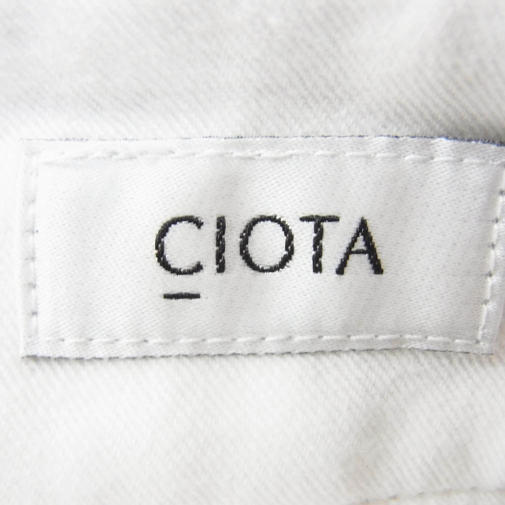 シオタ PTLM-113M スビンコットン ツイル ワーク パンツ ベージュ系 5【中古】