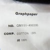 GRAPHPAPER グラフペーパー GM191-40020B TYPEWRITER COOK PANTS タイプライター シェフ パンツ コックパンツ ブラック系 F【中古】