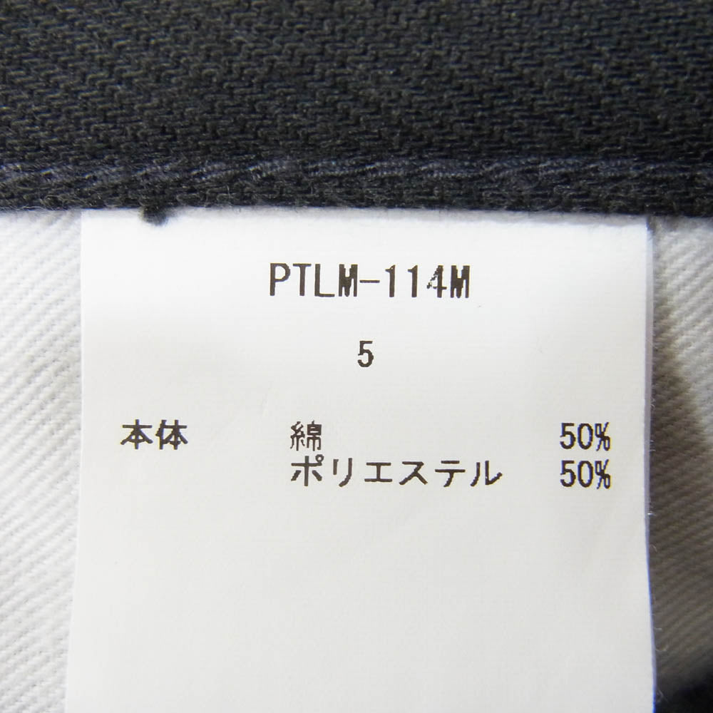 シオタ PTLM-114M スビンコットン ポリエステル ツイル 5P パンツ ネイビー系 5【中古】