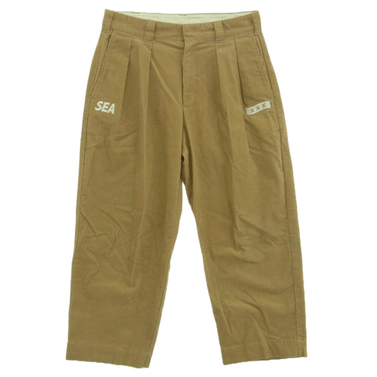 WIND AND SEA ウィンダンシー WDS-XXX-21A-12 GOD SELECTION XXX ゴッドセレクション コーデュロイ ストレート パンツ ブラウン系 M【中古】