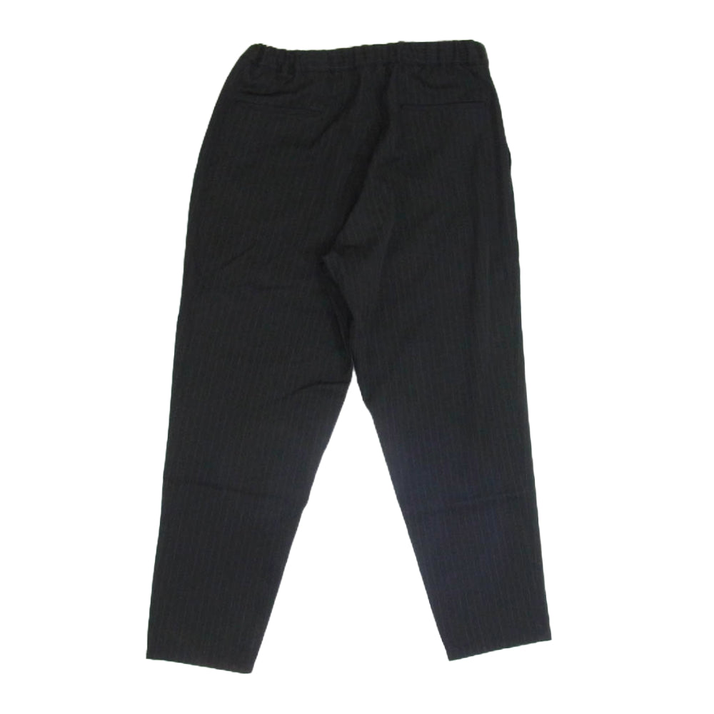 GRAPHPAPER グラフペーパー GM194-40502B SELVAGE WOOL COOK PANTS シェフ パンツ コックパンツ ストライプ ブラック系 F【中古】