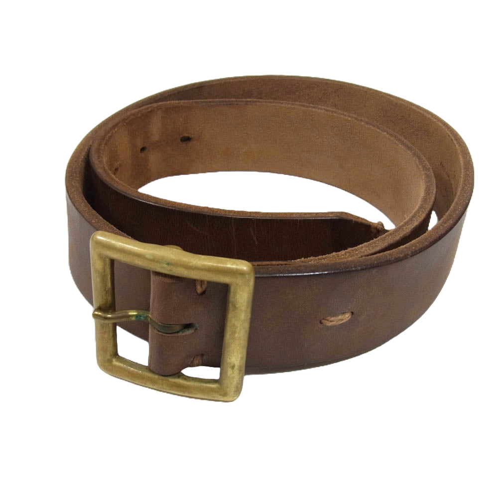 VISVIM ビズビム 114203003041 PLAIN BELT VEGGIE SUEDE プレーン レザー スウェード ベルト ブラウン系 32【中古】