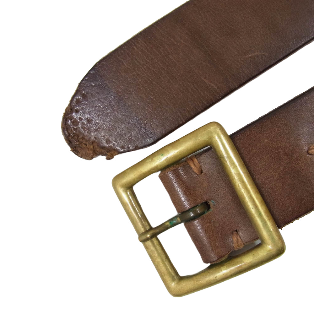 VISVIM ビズビム 114203003041 PLAIN BELT VEGGIE SUEDE プレーン レザー スウェード ベルト ブラウン系 32【中古】