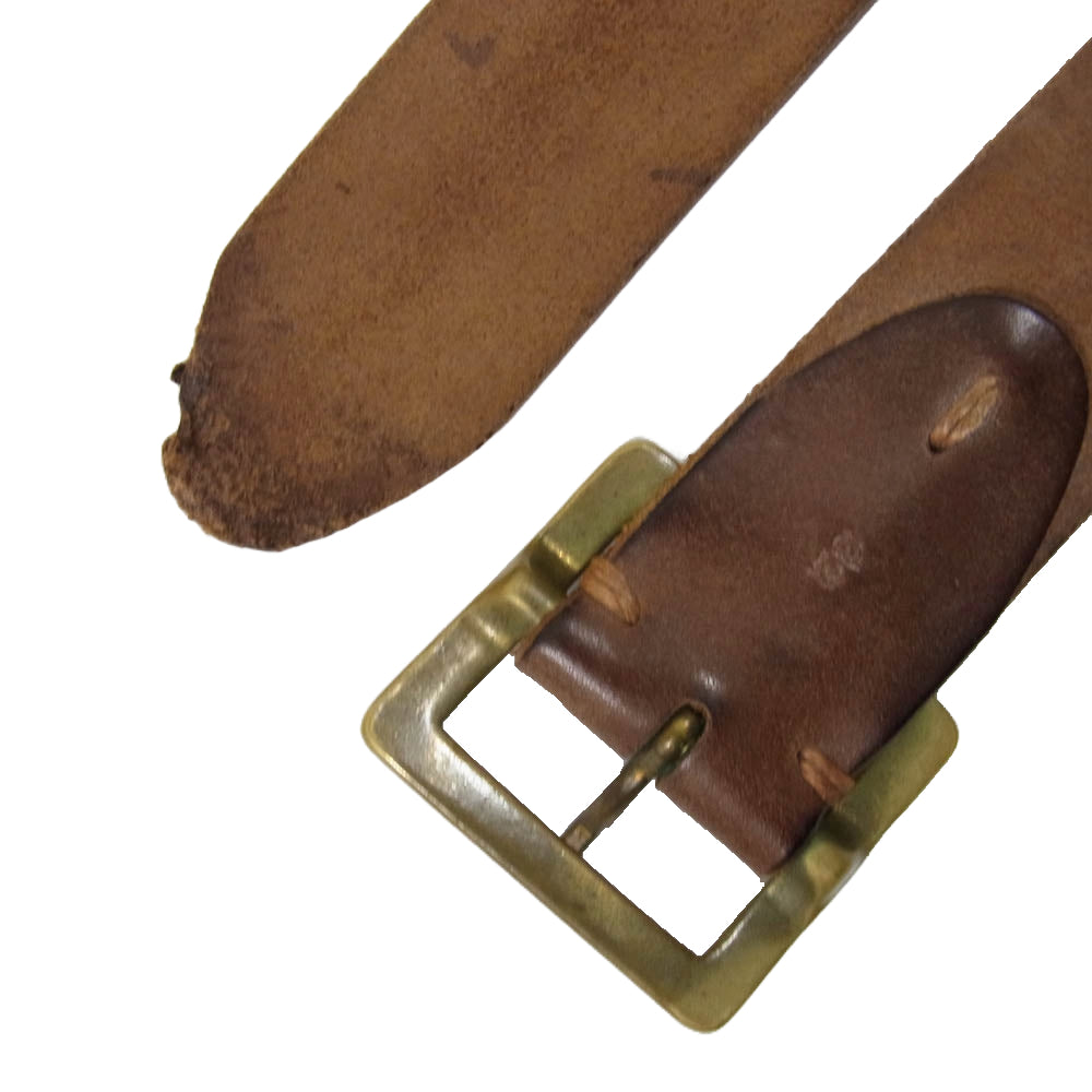 VISVIM ビズビム 114203003041 PLAIN BELT VEGGIE SUEDE プレーン レザー スウェード ベルト ブラウン系 32【中古】
