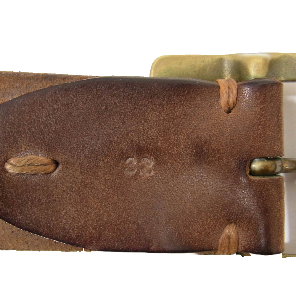 VISVIM ビズビム 114203003041 PLAIN BELT VEGGIE SUEDE プレーン レザー スウェード ベルト ブラウン系 32【中古】