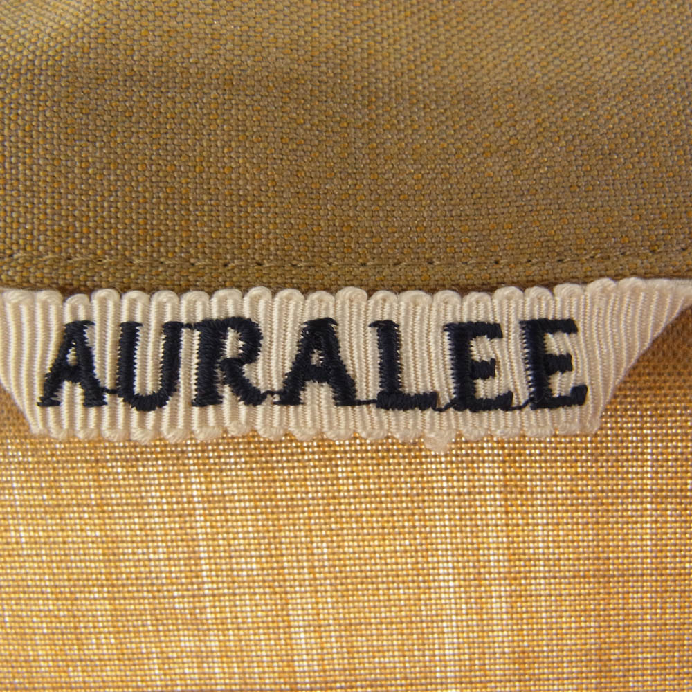 AURALEE オーラリー 19SS A9SB01WT WOOL SILK TROPICAL SHIRTS JACKET ウール トロピカル シャツ ジャケット ライトブラウン系【中古】