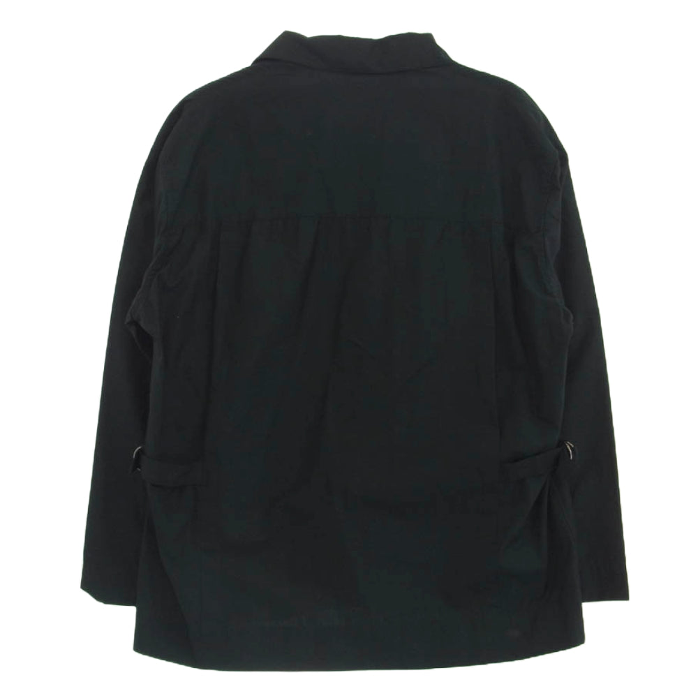 AURALEE オーラリー A7SJ035C FINX SILK CHAMBRAY SHIRTS JACKET フィンクス シルク シャンブレー シャツ ジャケット ブラック系 3【中古】