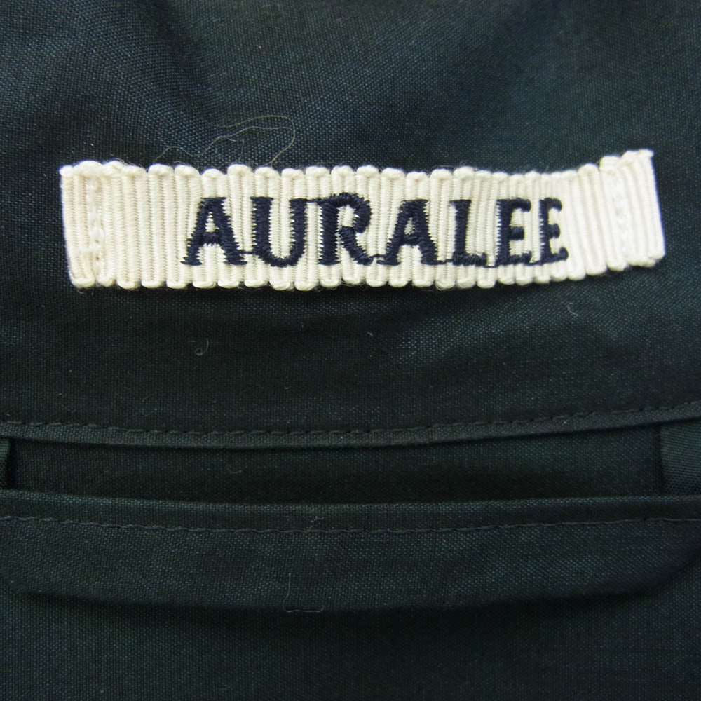 AURALEE オーラリー A7SJ035C FINX SILK CHAMBRAY SHIRTS JACKET フィンクス シルク シャンブレー シャツ ジャケット ブラック系 3【中古】