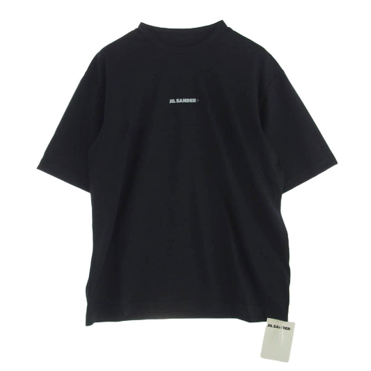 JIL SANDER ジルサンダー 22AW J47GC0023 プラス ロゴプリント 半袖 Tシャツ ブラック系 S【新古品】【未使用】【中古】