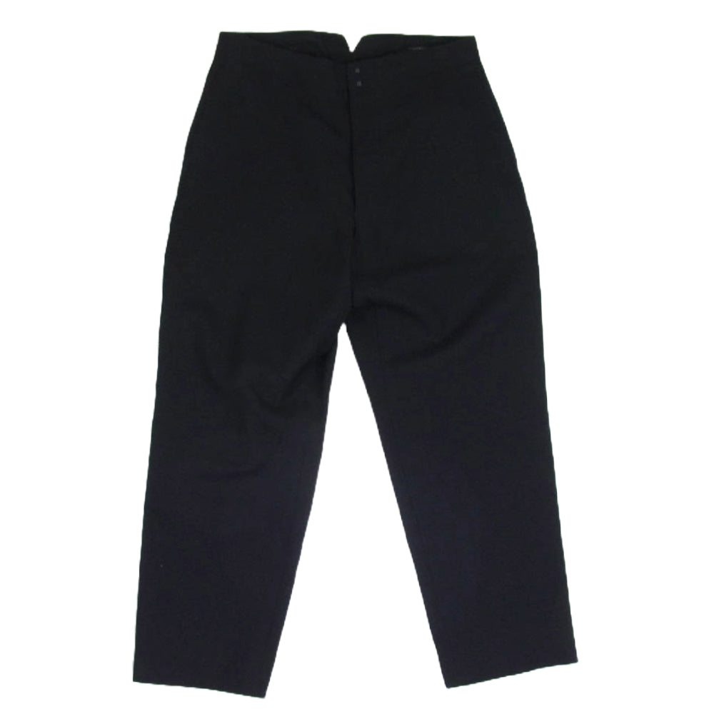 COMOLI コモリ Q03-03007 WOOL SERGE BACK STRAP PANTS ウール サージバックストラップ パンツ ブラック系 2【中古】