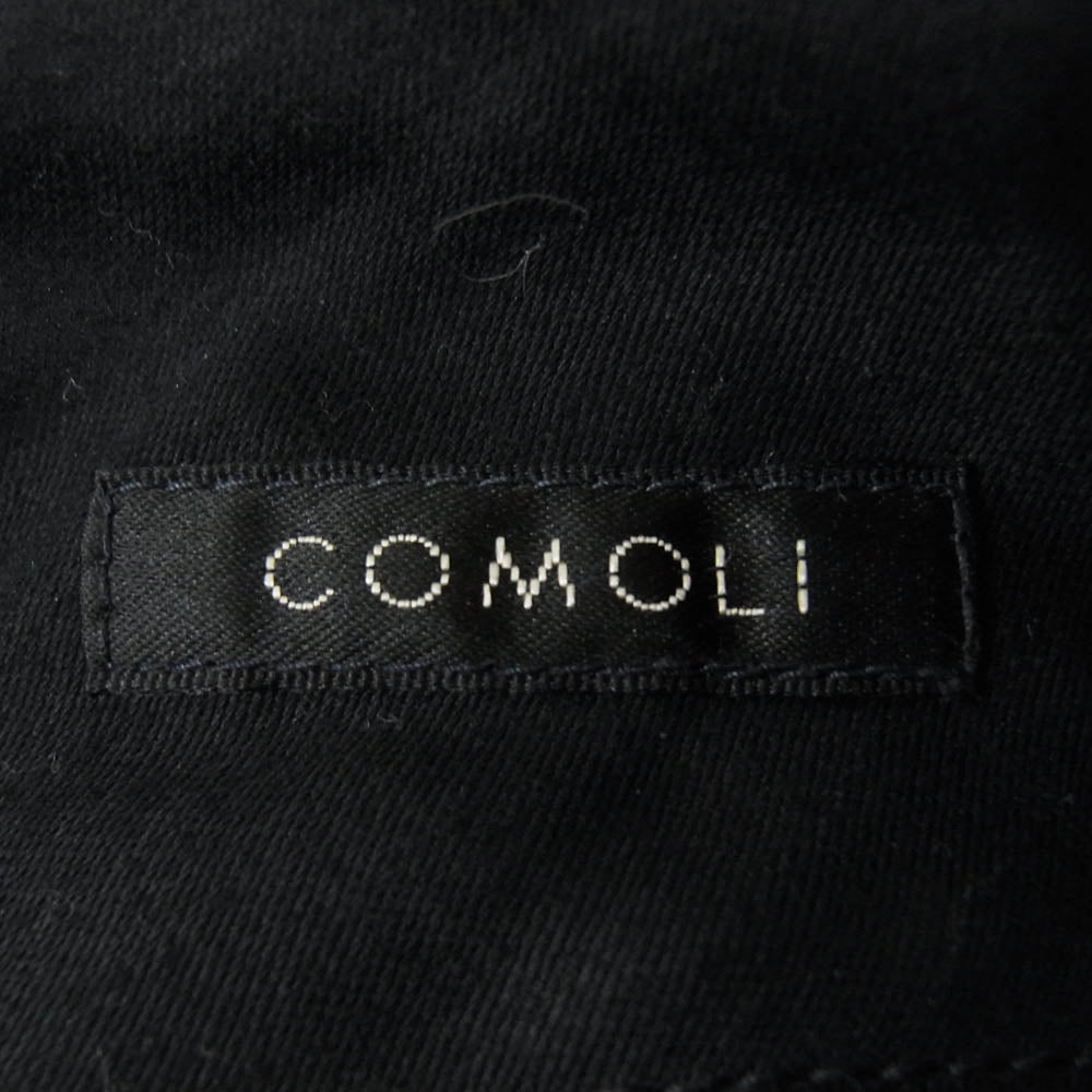 COMOLI コモリ Q03-03007 WOOL SERGE BACK STRAP PANTS ウール サージバックストラップ パンツ ブラック系 2【中古】