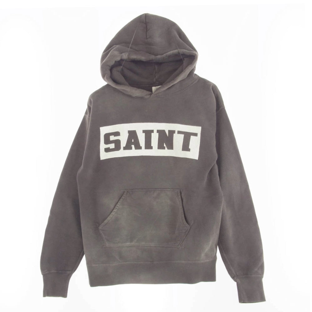 SAINT MICHAEL セントマイケル 21AW SM-A21-0000-036 HOODIE SPANNER フーディー スパナ プルオーバー パーカー グレー系 M【中古】