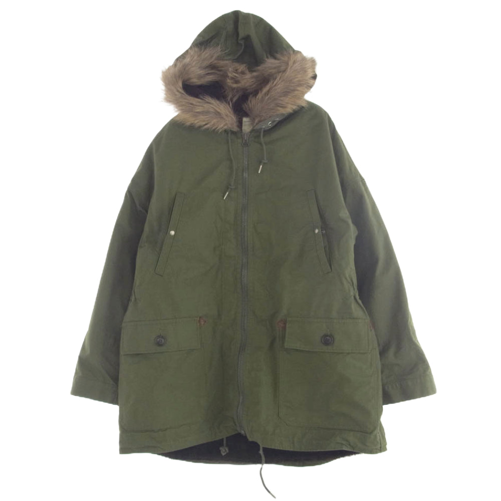 VISVIM ビズビム 20AW 0120205013015 COLD BAY PARKA ファー ライナー付き モッズコート カーキ系 1【中古】