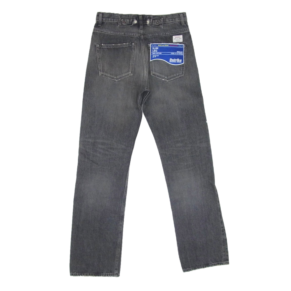 ダイリク 23AW D-10 Slim Denim Pants スリム デニム パンツ ブラック系 29【中古】