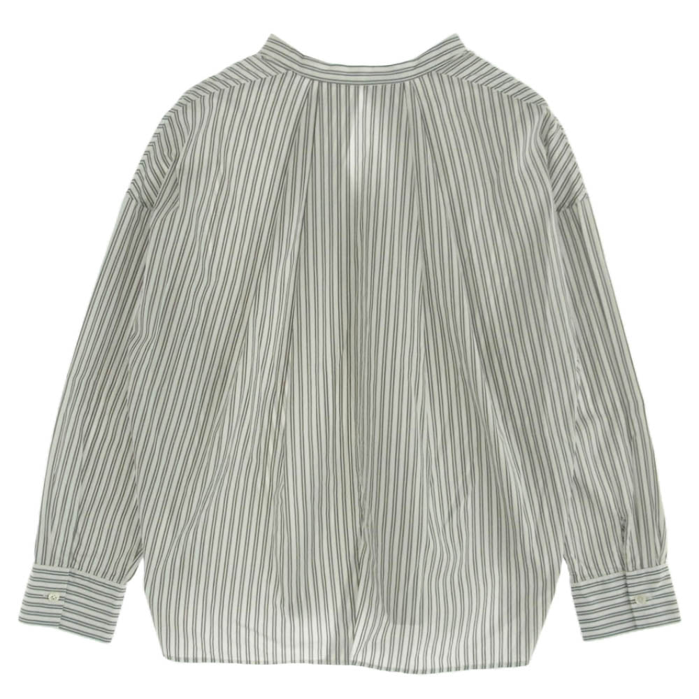 リエス ストライプ スキッパー シャツ ホワイト系【中古】