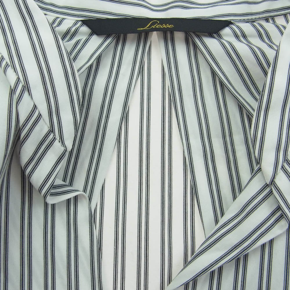 リエス ストライプ スキッパー シャツ ホワイト系【中古】