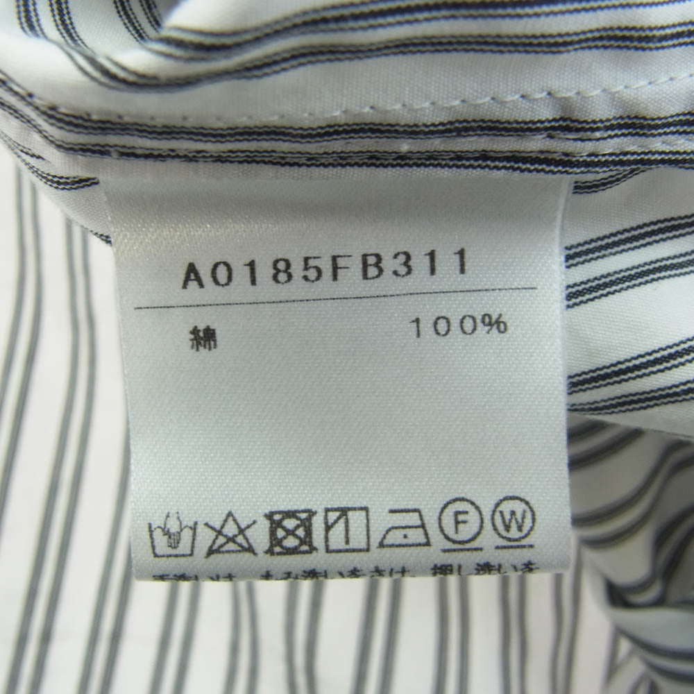 リエス ストライプ スキッパー シャツ ホワイト系【中古】