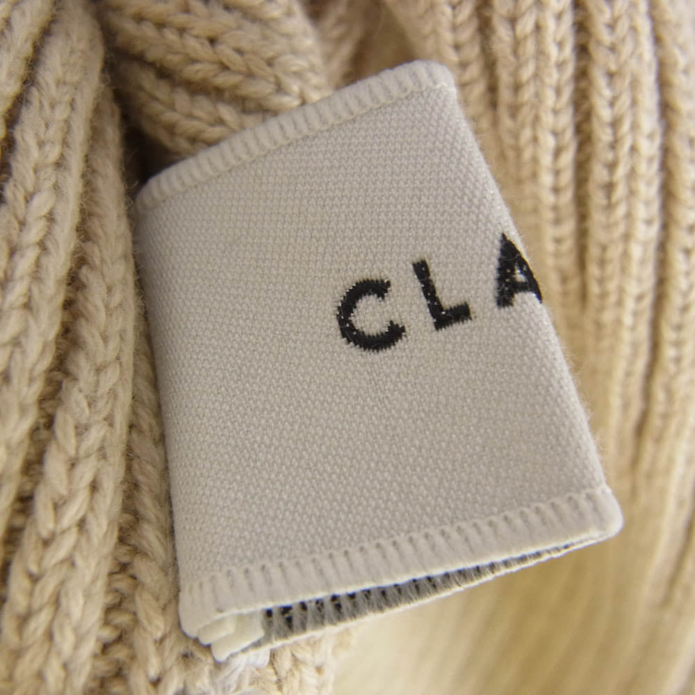 クラネ 12106-2012 MIX COLOR STRING WIDE KNIT TOPS ミックスカラー ストリング ワイド ニット トップス ベージュ系 1【美品】【中古】