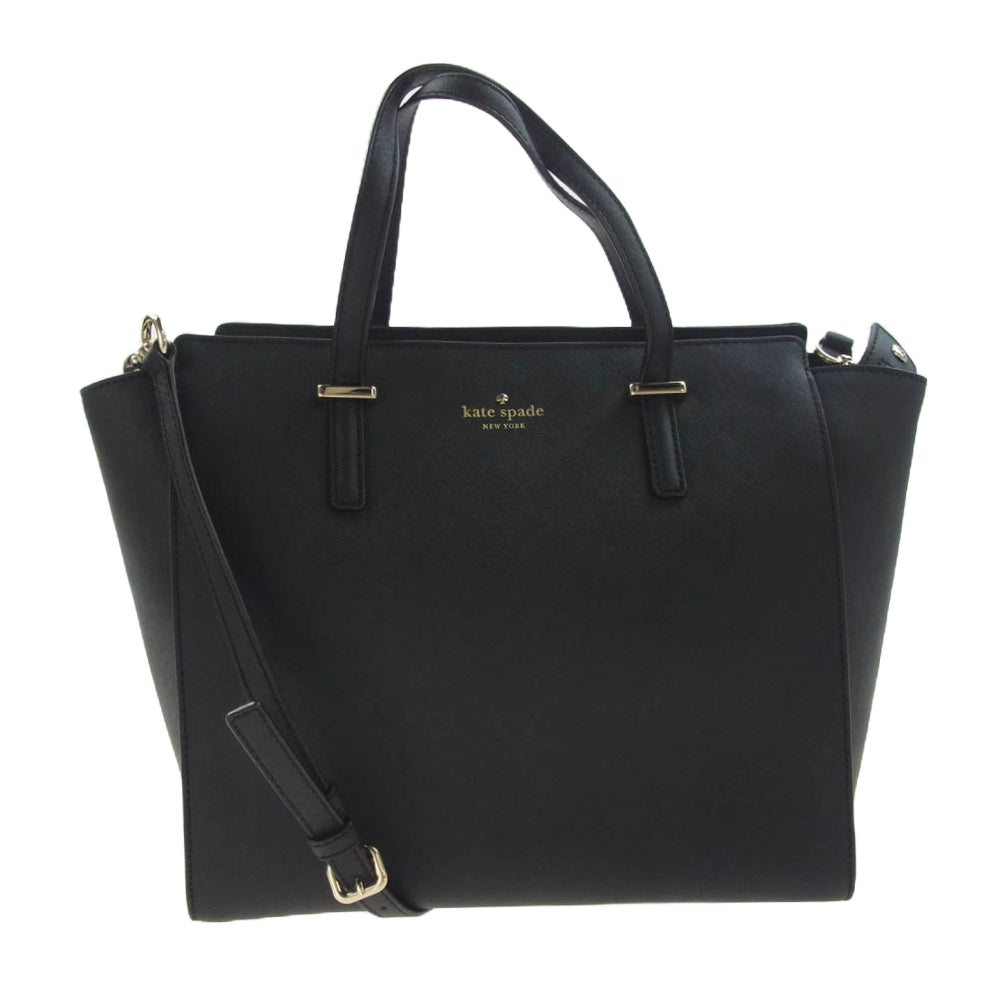 Kate Spade ケイトスペード 2way ショルダー トート バッグ ブラック系【中古】