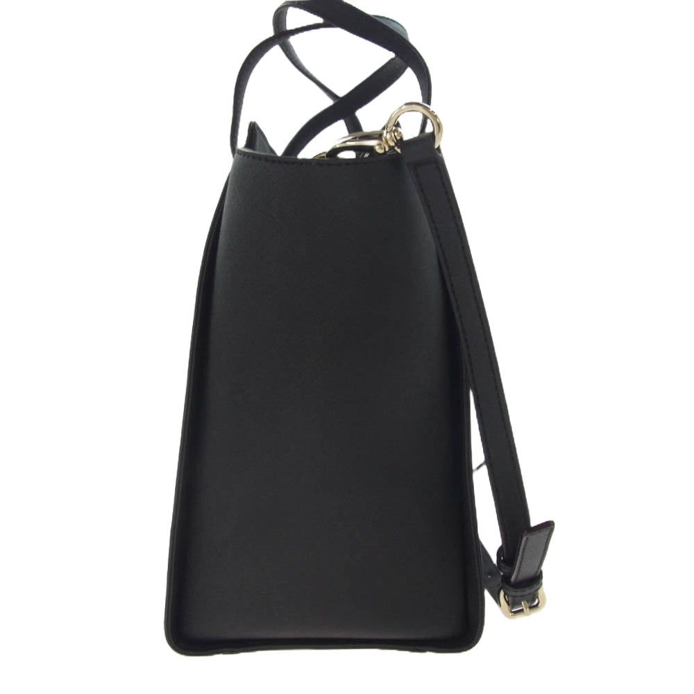 Kate Spade ケイトスペード 2way ショルダー トート バッグ ブラック系【中古】
