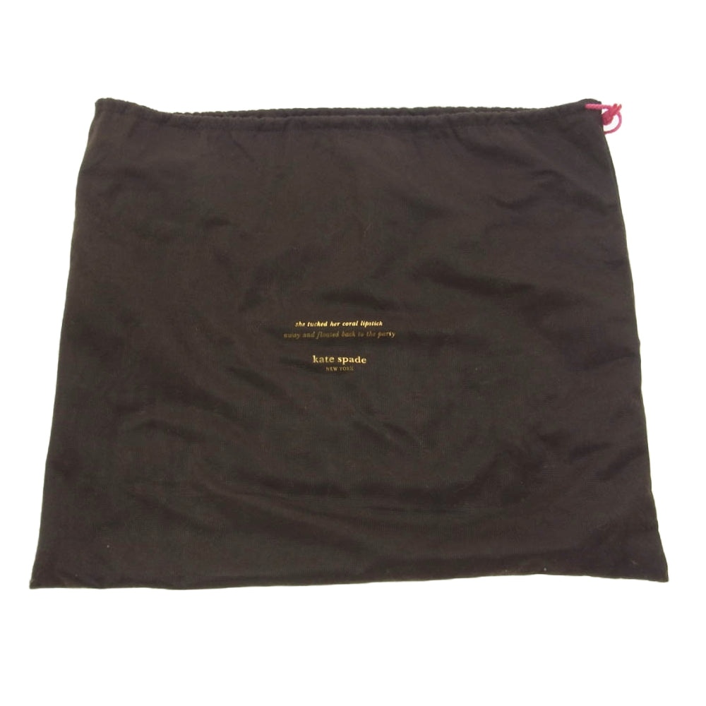 Kate Spade ケイトスペード 2way ショルダー トート バッグ ブラック系【中古】