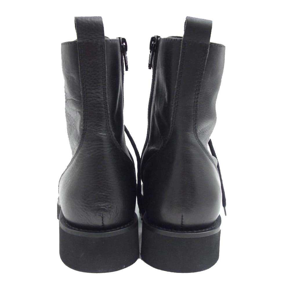 ファビオルスコーニ CLIO250 レザー レースアップ ショート ブーツ ブラック系 36【美品】【中古】