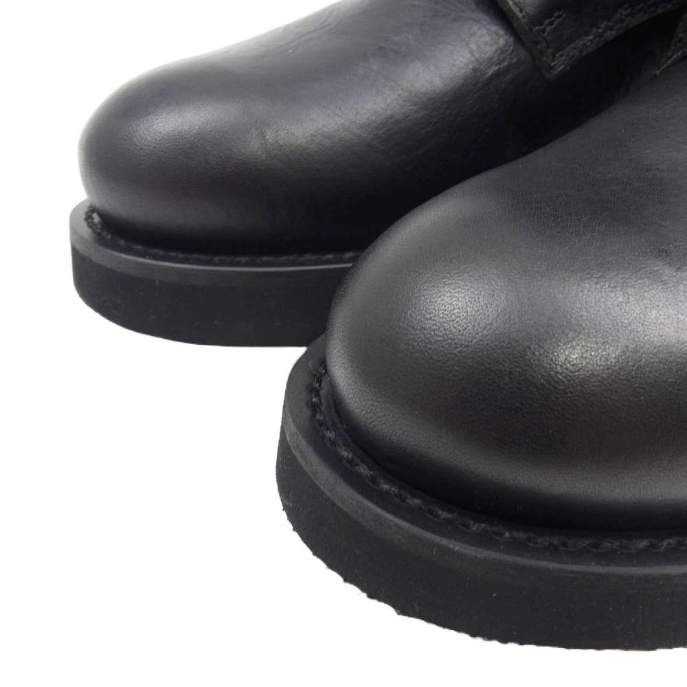 ファビオルスコーニ CLIO250 レザー レースアップ ショート ブーツ ブラック系 36【美品】【中古】