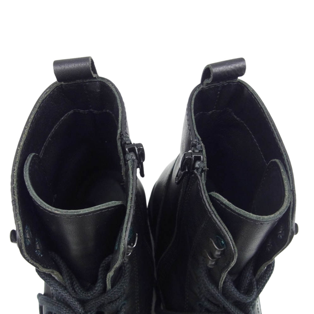 ファビオルスコーニ CLIO250 レザー レースアップ ショート ブーツ ブラック系 36【美品】【中古】